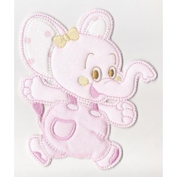 Iron-on Patch - Pink Elephant